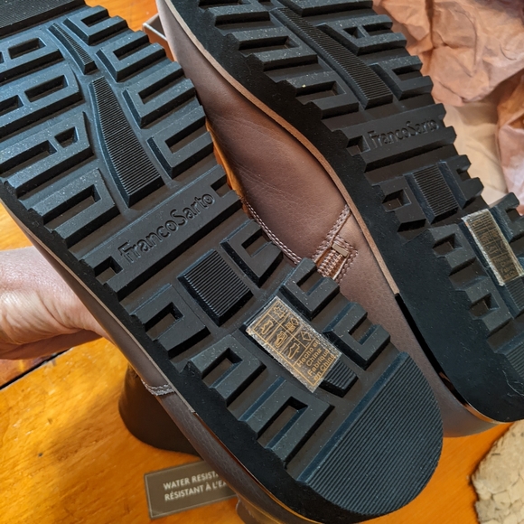 NWT Franco Sarto Leather Booties 9W (new!) - Picture 9 of 11